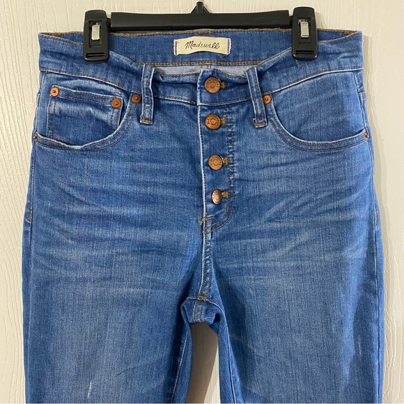 Madewell Cali Demi-Boot Jeans Button-Front Edition Medium Wash Size 26 - Picture 5 of 14